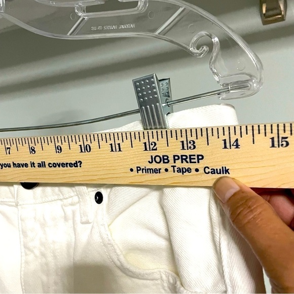 SLVRLAKE London White Destructed Jeans 28 Straight Leg 100% Cotton USA $289 - Picture 12 of 15